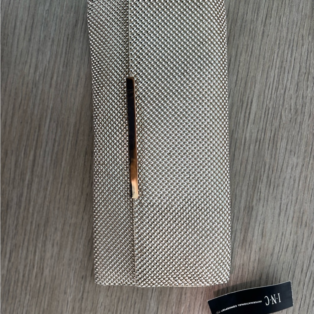 Nwt INC International Concepts gold clutch